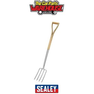 Sealey Gtwh018 Premier Border Fork With Ash Handle & Stainless Steel Tines Sealey Gtwh018 Premier Border Fork With Ash Handle & Stainless Steel Tines