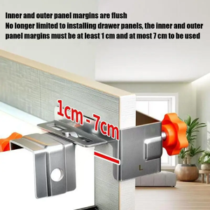 Does Not Apply Drawer Face Clamp 2x Drawer Panel Clamps Adjustable Stainless Steel Mounting Jig Does Not Apply Drawer Face Clamp 2x Drawer Panel Clamps Adjustable Stainless Steel Mounting Jig