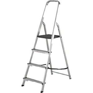 Werner 4 Tread Platform Step Ladder Aluminium Lightweight En131 Certified Werner 4 Tread Platform Step Ladder Aluminium Lightweight En131 Certified