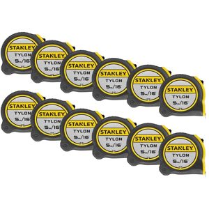 Special Offer 12 X Stanley 5m Tylon Tape Measure 5 Metre 16ft 130696 1-30-696 Special Offer 12 X Stanley 5m Tylon Tape Measure 5 Metre 16ft 130696 1-30-696