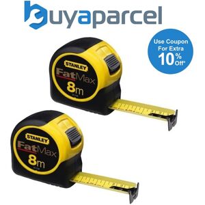 Stanley Sta033728 8m Tape Measure 3 Rivet Metric Only 0-33-728 Twin Pack Stanley Sta033728 8m Tape Measure 3 Rivet Metric Only 0-33-728 Twin Pack