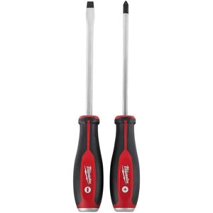 Milwaukee 48-22-2702 2 Piece Demolition Slotted And Phillips Head Screwdriver Se Milwaukee 48-22-2702 2 Piece Demolition Slotted And Phillips Head Screwdriver Se