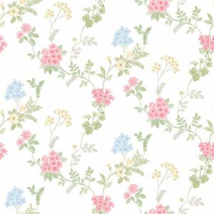 Af37735 - Abby Rose 4 Fern Floral Pink Green Yellow Galerie Wallpaper Af37735 - Abby Rose 4 Fern Floral Pink Green Yellow Galerie Wallpaper
