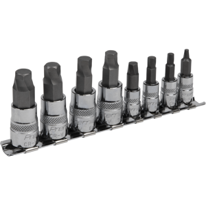 Hex Socket Bit Set Lock-On™ 8pc 1/4\" & 3/8\"Sq Drive Metric - Sealey Ak65600 New Hex Socket Bit Set Lock-On™ 8pc 1/4\" & 3/8\"Sq Drive Metric - Sealey Ak65600 New