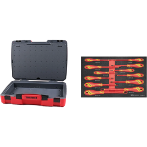 Teng Tools 12 Piece Vde Insulated Screwdriver Set Inside Tool Carry Box,Tefmdv12 Teng Tools 12 Piece Vde Insulated Screwdriver Set Inside Tool Carry Box,Tefmdv12