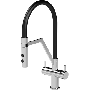 Does Not Apply Kra305dl Ravi Mono Mixer Kitchen Tap With Dual Lever Handles, 436mm, Chrome Does Not Apply Kra305dl Ravi Mono Mixer Kitchen Tap With Dual Lever Handles, 436mm, Chrome