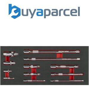 Sealey Tbt44 Wobble Extension Bar Set With Tool Tray 1/4", 3/8" & 1/2"Sq Drive 1 Sealey Tbt44 Wobble Extension Bar Set With Tool Tray 1/4", 3/8" & 1/2"Sq Drive 1