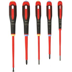 Bahco Be-9882s Ergo Vde Insulated Screwdriver Set, 5 Pieceone Size Multi Colour Bahco Be-9882s Ergo Vde Insulated Screwdriver Set, 5 Pieceone Size Multi Colour
