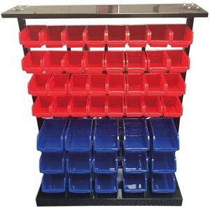 Connect 36998 47 Storage Bin System C/w Bins And Metal Rack Connect 36998 47 Storage Bin System C/w Bins And Metal Rack