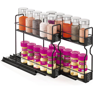 Does Not Apply Spice Rack 2 Tier Pull Out Spice Rack For Inside Cupboard, Black Kitchen Spice R Does Not Apply Spice Rack 2 Tier Pull Out Spice Rack For Inside Cupboard, Black Kitchen Spice R
