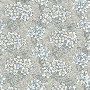 Arts And Crafts Floral Vine Taupe Beige White Wallpaper - Wallpaper Arts And Crafts Floral Vine Taupe Beige White Wallpaper - Wallpaper