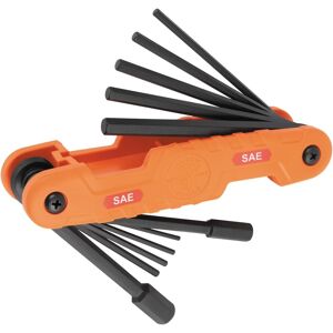 Klein Tools 70550 Hex Key Set, 11 Sae Sizes, Heavy Duty Folding Allen Wrench Too Klein Tools 70550 Hex Key Set, 11 Sae Sizes, Heavy Duty Folding Allen Wrench Too