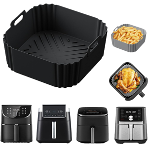 Does Not Apply Silicone Air Fryer Liners For 5-8qt, 8.8inch Square Air Fryer Liners Reusable Ba Does Not Apply Silicone Air Fryer Liners For 5-8qt, 8.8inch Square Air Fryer Liners Reusable Ba