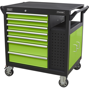 Mobile Workstation 7 Drawer & Cupboard 920mm - Sealey Ap36mws New Mobile Workstation 7 Drawer & Cupboard 920mm - Sealey Ap36mws New