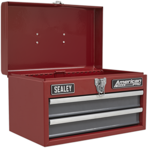 Toolbox 2 Drawer With Ball Bearing Slides - Sealey Ap2602bb New Toolbox 2 Drawer With Ball Bearing Slides - Sealey Ap2602bb New