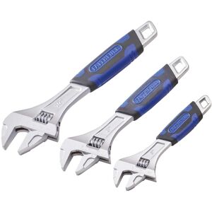 Faithfull Adjustable Spanner Set, 3 Pieceone Size Multi Colour Tk803 Faithfull Adjustable Spanner Set, 3 Pieceone Size Multi Colour Tk803