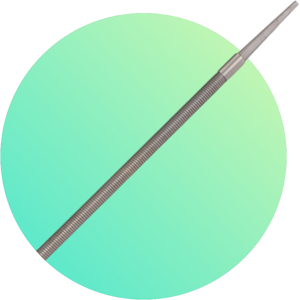 Iwaskai Japanese Iwasaki Standard Round Carvers Files 8mm X 200mm St-8r Iwaskai Japanese Iwasaki Standard Round Carvers Files 8mm X 200mm St-8r