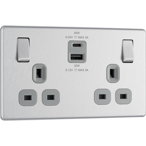 Does Not Apply 45w Double Switched Power Wall Plug Socket With Super Fast Charge Type A And C U Does Not Apply 45w Double Switched Power Wall Plug Socket With Super Fast Charge Type A And C U