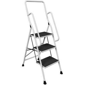 3 Step Ladder Handrail Non Slip Safety Tread Foldable Rail New By Home Discount 3 Step Ladder Handrail Non Slip Safety Tread Foldable Rail New By Home Discount
