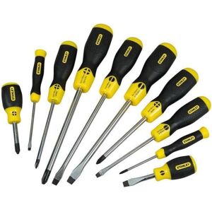 Stanley 564977 Cushion Grip Screwdriver Set - Flared / Phillips - 10 pcs Stanley 564977 Cushion Grip Screwdriver Set - Flared / Phillips - 10 pcs