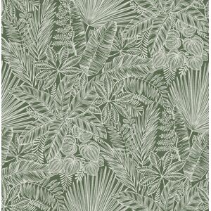 Fd26804_middleton Tropical, Layered White Forest-Green Fine Decor Wallpaper Fd26804_middleton Tropical, Layered White Forest-Green Fine Decor Wallpaper
