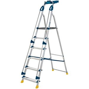 Werner Stepladder 6 Tread Workstation Ergonomically Designed Werner Stepladder 6 Tread Workstation Ergonomically Designed