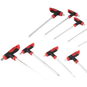 16pcs T‑handle Hex Star Wrench Key Set Ball End 2 Drive Screwdriver Repair Sg 16pcs T‑handle Hex Star Wrench Key Set Ball End 2 Drive Screwdriver Repair Sg