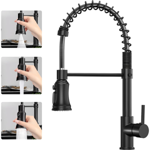 Does Not Apply Pull Out Kitchen Mixer Tap: 360° Swivel 3 Spray Modes Kitchen Tap, Commercial Mi Does Not Apply Pull Out Kitchen Mixer Tap: 360° Swivel 3 Spray Modes Kitchen Tap, Commercial Mi