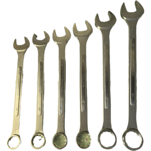 Pro 6 Piece Super Jumbo Combination Spanner Set Wrench 33-50mm 1866 Pro 6 Piece Super Jumbo Combination Spanner Set Wrench 33-50mm 1866