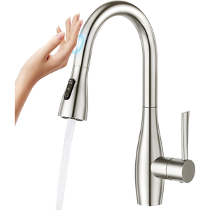 Does Not Apply Touch Sensor Kitchen Tap With Pull Out Sprayer, 3 Function, 360° Swivel Mixer Fo Does Not Apply Touch Sensor Kitchen Tap With Pull Out Sprayer, 3 Function, 360° Swivel Mixer Fo