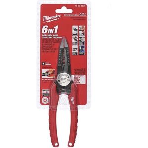 Milwaukee 48-22-3079 6-In-One Combination Wire Stripping And Reaming Pliers Milwaukee 48-22-3079 6-In-One Combination Wire Stripping And Reaming Pliers
