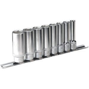Sealey Socket Set 8pc 3/8"Sq Drive 6pt Deep Walldrive® Imperial Sealey Socket Set 8pc 3/8"Sq Drive 6pt Deep Walldrive® Imperial