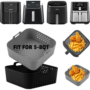 Does Not Apply Air Fryer Silicone Liners For Cosori Air Fryer 9-In-1 5qt 5.8qt 6qt 6.8qt,2 Pcs Does Not Apply Air Fryer Silicone Liners For Cosori Air Fryer 9-In-1 5qt 5.8qt 6qt 6.8qt,2 Pcs