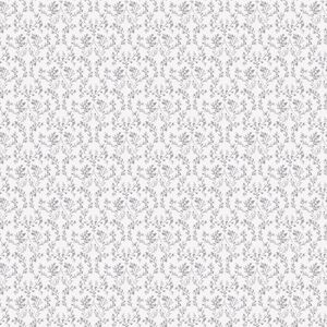 G56678 - Small Prints Ogee Floral Black, Greys Galerie Wallpaper G56678 - Small Prints Ogee Floral Black, Greys Galerie Wallpaper