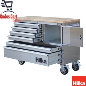 Does Not Apply Hilka 48\" 6 Drawer Stainless Steel Tool Cabinet Storage Heavy Duty Wood Worktop Does Not Apply Hilka 48\" 6 Drawer Stainless Steel Tool Cabinet Storage Heavy Duty Wood Worktop