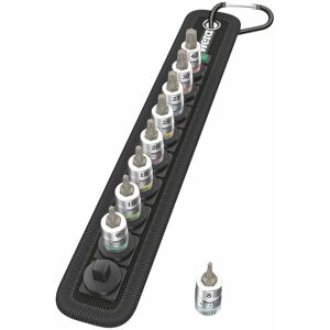 Wera 003882 Belta3 Hold Function 1/4″dr 9pce T8-T40 Torx Zyklop Bit Socket Set Wera 003882 Belta3 Hold Function 1/4″dr 9pce T8-T40 Torx Zyklop Bit Socket Set