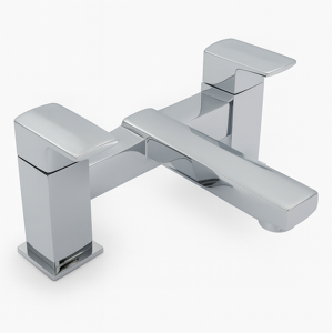Evg Manta Bath Filler Tap Chrome Modern Twin Lever Bath Mixer Evg Manta Bath Filler Tap Chrome Modern Twin Lever Bath Mixer