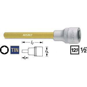 Hazet Socket Insert 8mm 1/2" 12,5mm Internal Hex 986slg-8 Hazet Socket Insert 8mm 1/2" 12,5mm Internal Hex 986slg-8