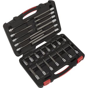 Spline Socket Bit Set 26pc 3/8\"Sq Drive - Platinum Series - Sealey Ak89002 New Spline Socket Bit Set 26pc 3/8\"Sq Drive - Platinum Series - Sealey Ak89002 New