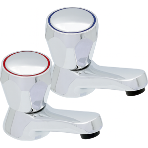 Evg Clever Araya Mercia Modern Basin Tap Pair Chrome - Easy Turn Handles Evg Clever Araya Mercia Modern Basin Tap Pair Chrome - Easy Turn Handles