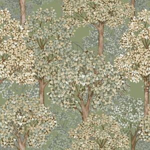 Little Explorers 2 Wallpaper Cottage Tree Green - Wallpaper Little Explorers 2 Wallpaper Cottage Tree Green - Wallpaper