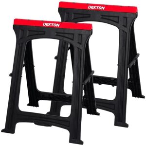 Neilsen Dekton Saw Horse Trestles X2 Portable Folding Plastic Max Load 340kg Dt45680 Neilsen Dekton Saw Horse Trestles X2 Portable Folding Plastic Max Load 340kg Dt45680
