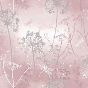 Does Not Apply Damselflies Pink & Silver Grey Blush Sparkling Wallpaper - Encased Glitter Gel H Does Not Apply Damselflies Pink & Silver Grey Blush Sparkling Wallpaper - Encased Glitter Gel H