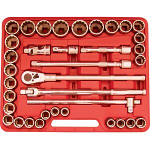 Kennedy Mm/in Professional Socket Set 3/4" Square Dr 36 Piece Kennedy Mm/in Professional Socket Set 3/4" Square Dr 36 Piece