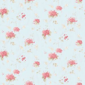 Pf38110 - Pretty Prints Hortensia Trail Teal Pink Galerie Wallpaper Pf38110 - Pretty Prints Hortensia Trail Teal Pink Galerie Wallpaper