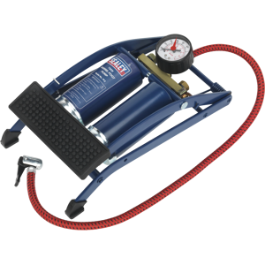 Foot Pump Twin Barrel - Sealey Fp2 New Foot Pump Twin Barrel - Sealey Fp2 New