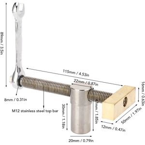 Woodworking Desktop Clip Set Brass Workbench Fast Fixed Clamp Fixture Tool✈ Woodworking Desktop Clip Set Brass Workbench Fast Fixed Clamp Fixture Tool✈