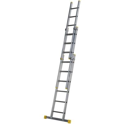 Werner 1.89m Square Rung Triple Section Extension Ladder - 57712020 Werner 1.89m Square Rung Triple Section Extension Ladder - 57712020