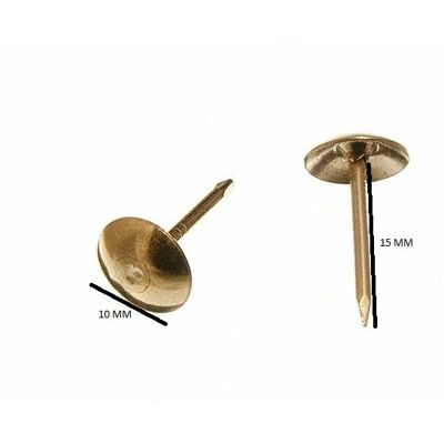 Onestopdiy - Upholstery Nail Studs - Brass - 10.5mm - Furniture - Upholstery Onestopdiy - Upholstery Nail Studs - Brass - 10.5mm - Furniture - Upholstery