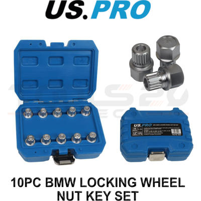 Us Pro Tools 10pc Bmw Locking Wheel Nut Socket Key Set Sockets Alloy Alloys 6242 Us Pro Tools 10pc Bmw Locking Wheel Nut Socket Key Set Sockets Alloy Alloys 6242